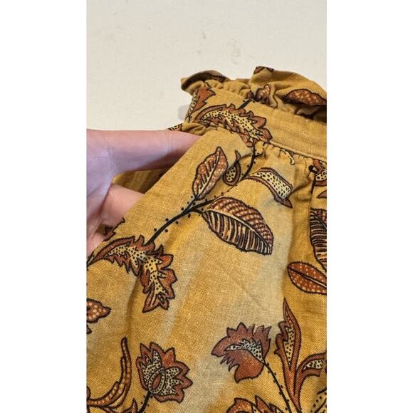 House Of Harlow 1960 Size Small Floral Print Linen Blend Shorts Boho Vacation - Picture 5 of 10